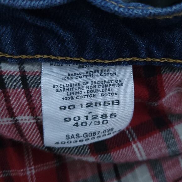 Cabelas Flannel Lined Blue Jeans 40X30 Denim Cold Weather Pants - Picture 6 of 6